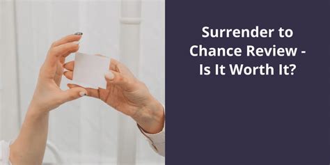 surrender to chance reviews.